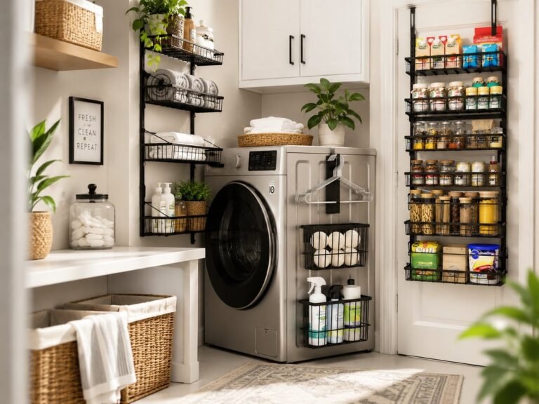 small laundry room ideas — MessyBunsAndMagic