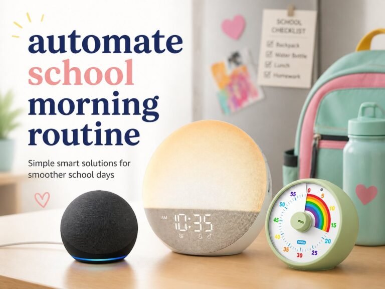 automate school morning routine — MessyBunsAndMagic