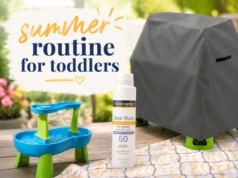summer routine for toddlers — MessyBunsAndMagic