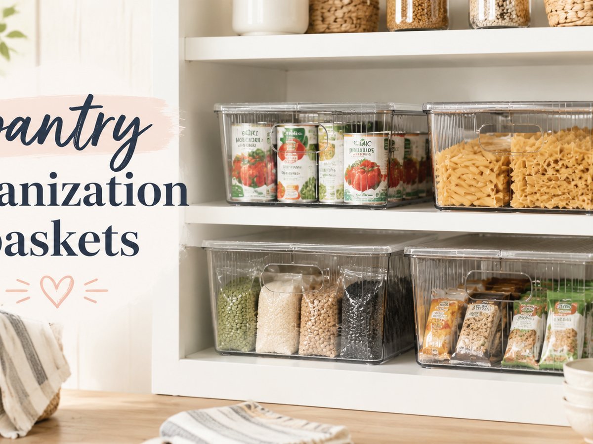pantry organization baskets — MessyBunsAndMagic