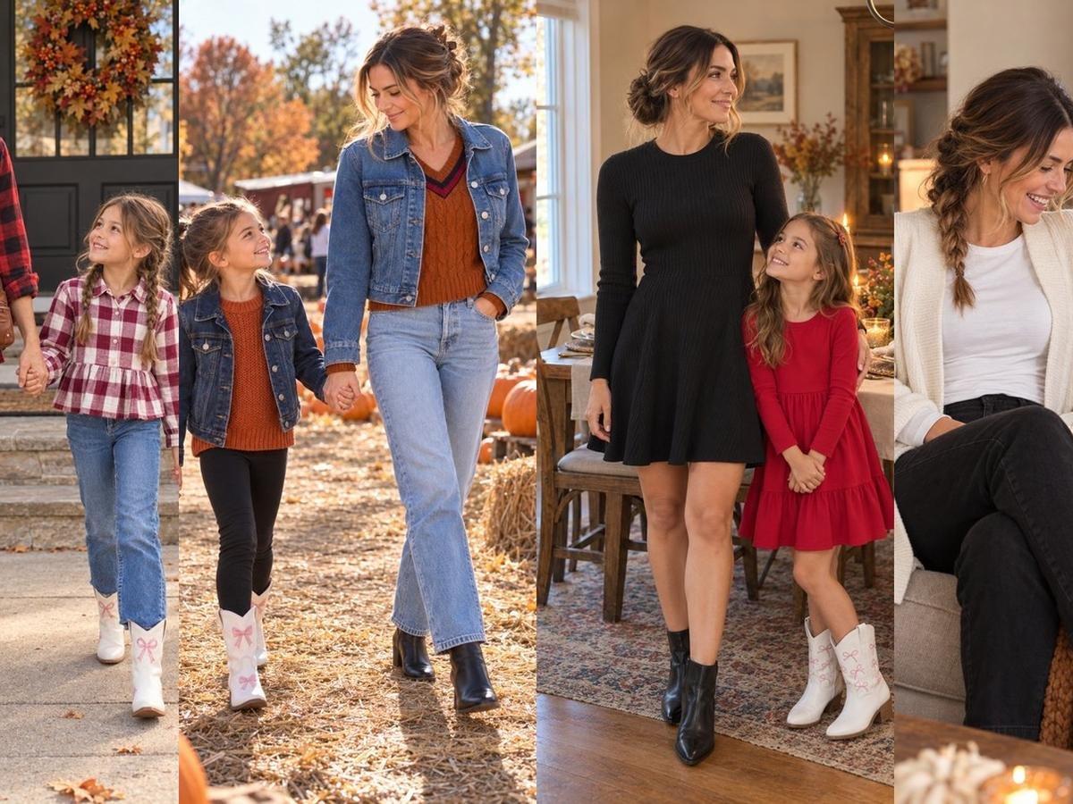 thanksgiving outfit mommy and me, MessyBunsAndMagic